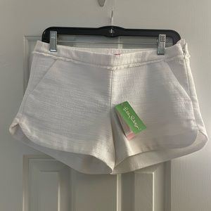 Lilly Pulitzer white shorts, size 0, never worn and tag still on!